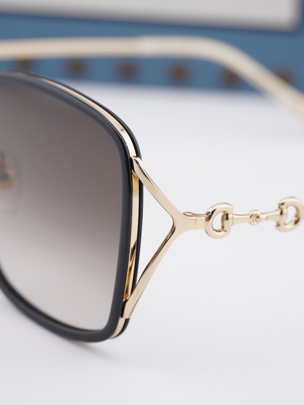Gucci GG1016SK 004 Square Sunglasses - Black / Brown - Picture 3 of 13